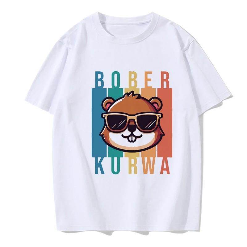 90s Cartoon Bobr Grunge Tshirt Funny Kurwa Bober Mange_voghion.com