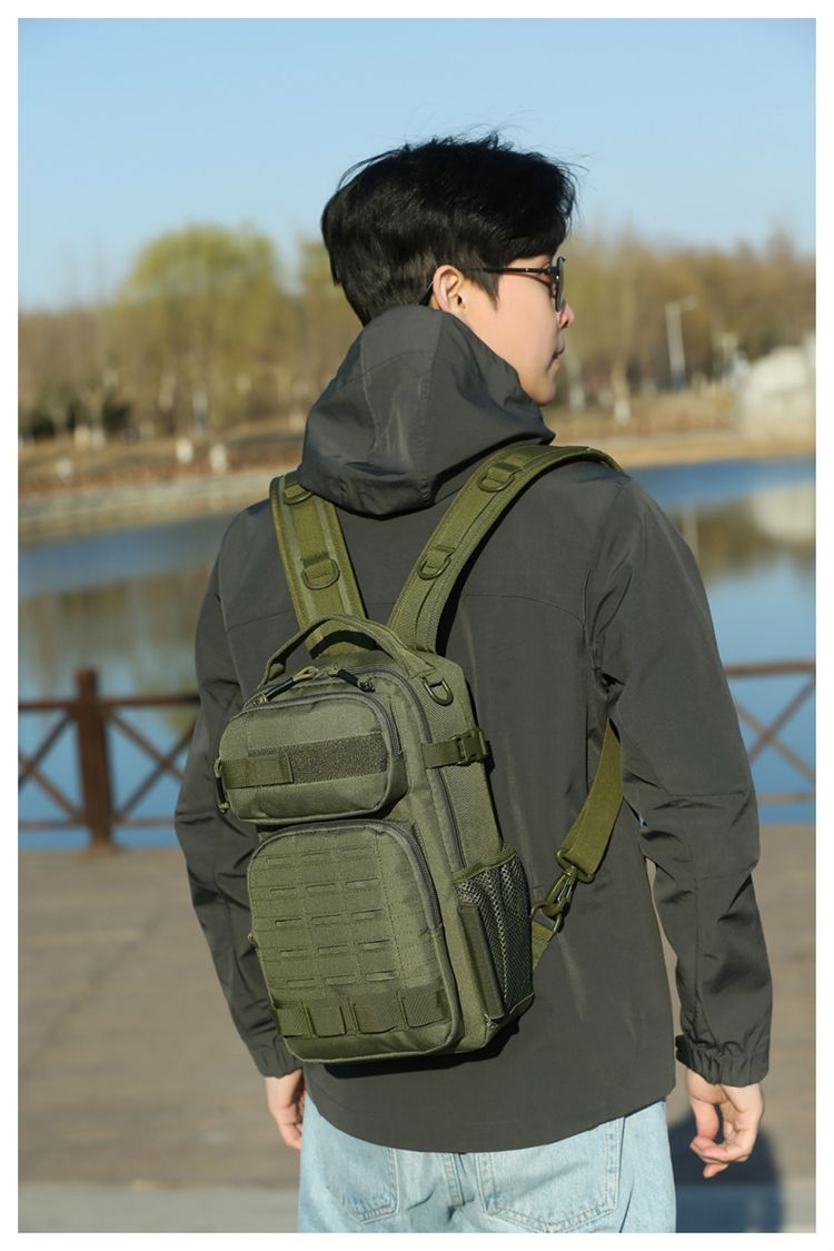 Sac à leurres tactique camouflage extensible MOLLE, multifonctionnel, pour camping, randonnée, vêtements de travail, petit sac à dos_voghion.com