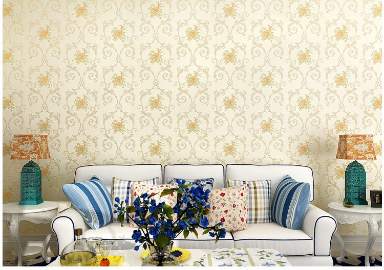Papel de parede unissex autoadesivo quarto rolo grande adesivos instantâneos 3d fino relevo estilo pastoral grande flor papel de parede autoadesivo_voghion.com