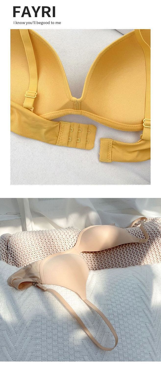 Women's Intimates Girl Underwear Small Chest Gathered Without Steel Ring Breathable Thin Style Uplift Seamless Smooth Sports Bra_voghion.com