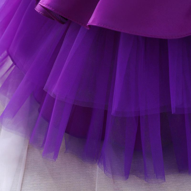 Abito da principessa in tulle scintillante per bambine, per il primo compleanno, da 1 a 3 anni | Battesimo/Matrimonio/Concorso (70-120 cm)_voghion.com