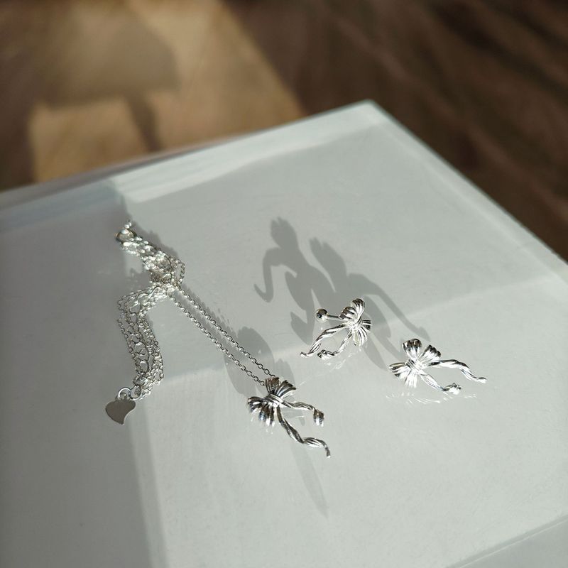 S925 sterling ezüst masnis nyaklánc fülbevaló niche kiváló minőségű kulcscsont lánc könnyű luxus_voghion.com
