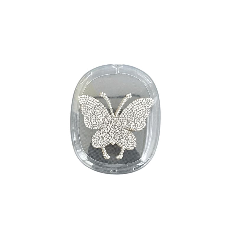 Protective Case Suitable for Airpods Max Luxury Rhinestone Butterfly Transparent Headphone Cover_voghion.com