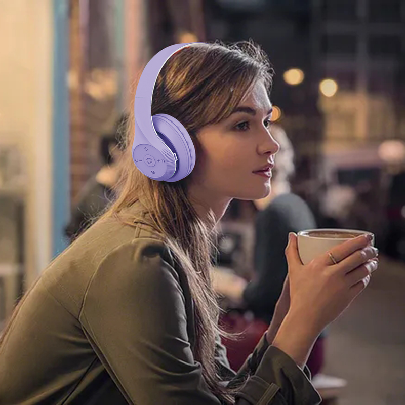 Căști fără fir ST95, pliabile, stereo portabile, practice, compatibile cu Bluetooth, căști Macaron 5.1 pentru jocuri_voghion.com