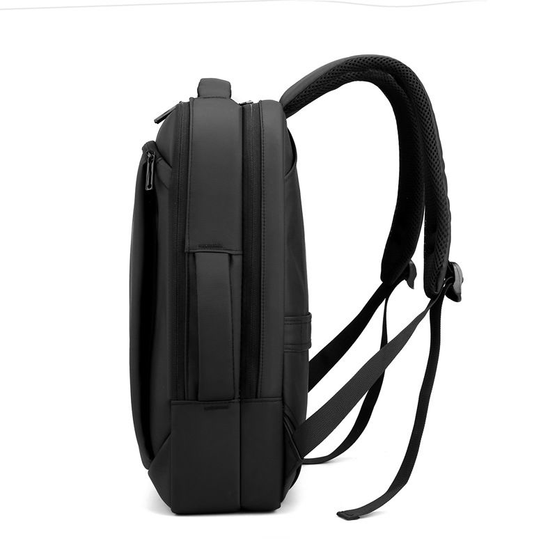 15.6inch Laptop Bag USB Interface Water-Resistant Fabric Business Men's Backpack_voghion.com