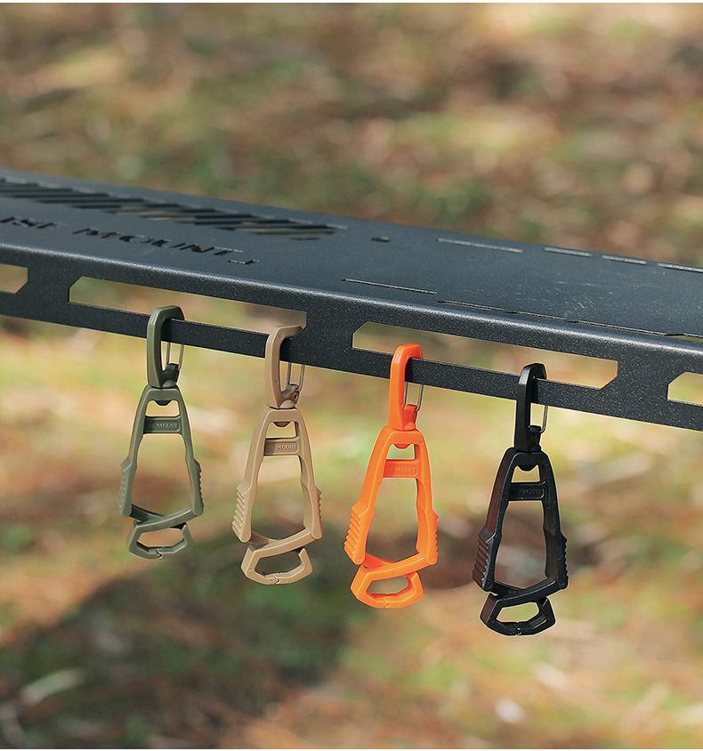 Nuovo guanto Artifact Outdoor Fibbia da appendere Portachiavi da cintura leggero in plastica per barbecue con clip anti-smarrimento rapido_voghion.com