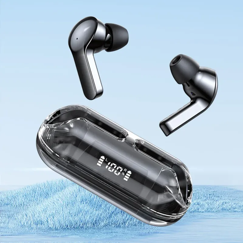 TM20 Wireless headsets tws Bluetooth 5.3 Headset Bluetooth headsets Earbuds Transparent Sports Earphone LED Digital Display_voghion.com