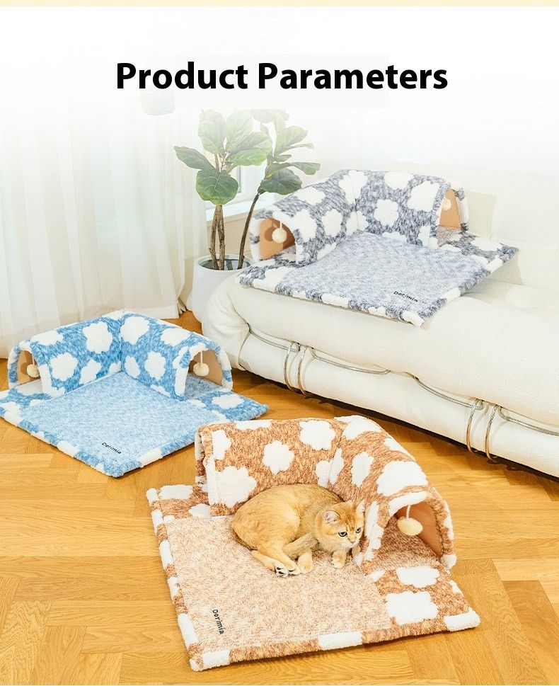 New Tunnel Nest Four Seasons Universal Removable Washable Bed Warm Evacuation House Closed Cat Mat_voghion.com