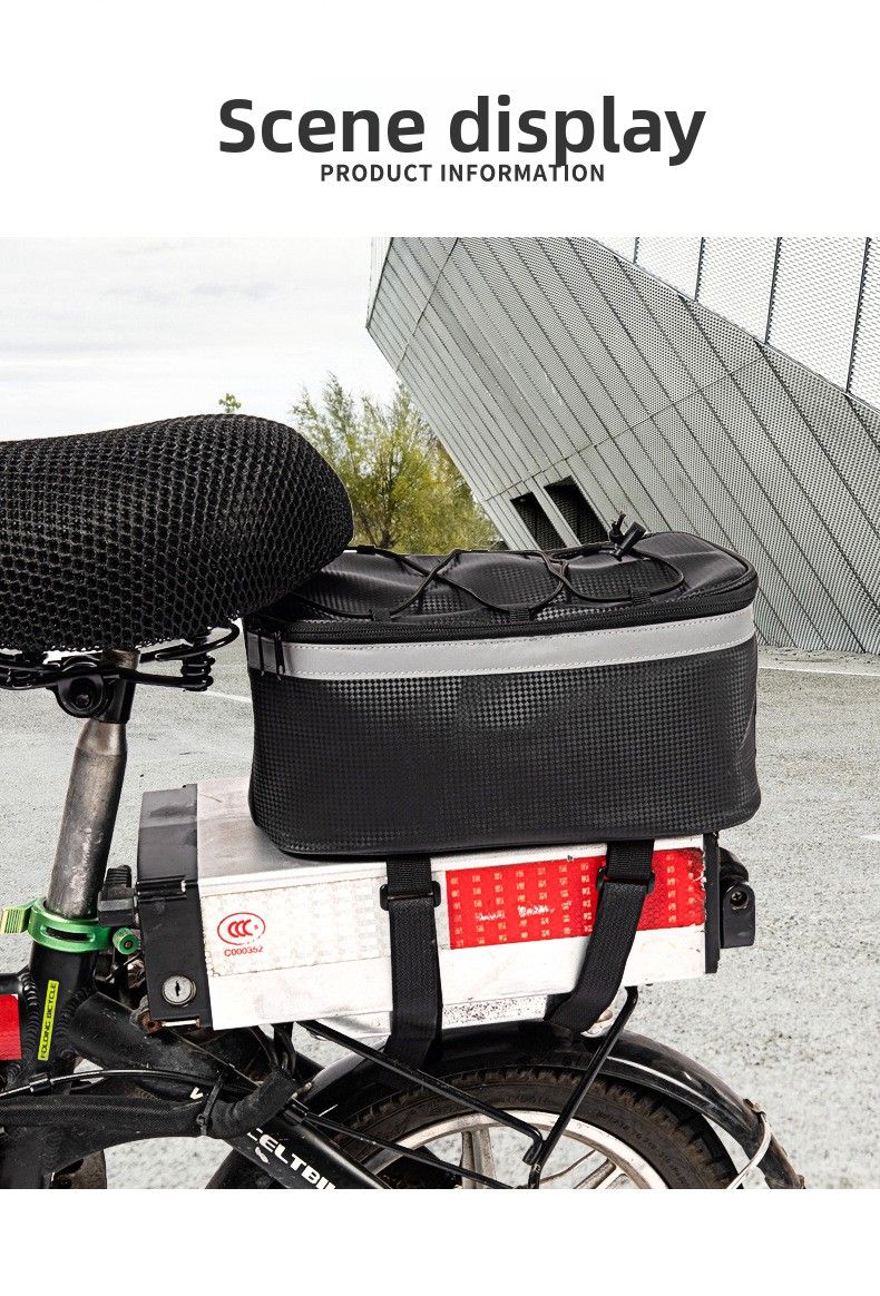 Electric Folding Delivery Special Mountain Bike Waterproof Pannier Rack Rear Seat Bag Cycling Accessories_voghion.com