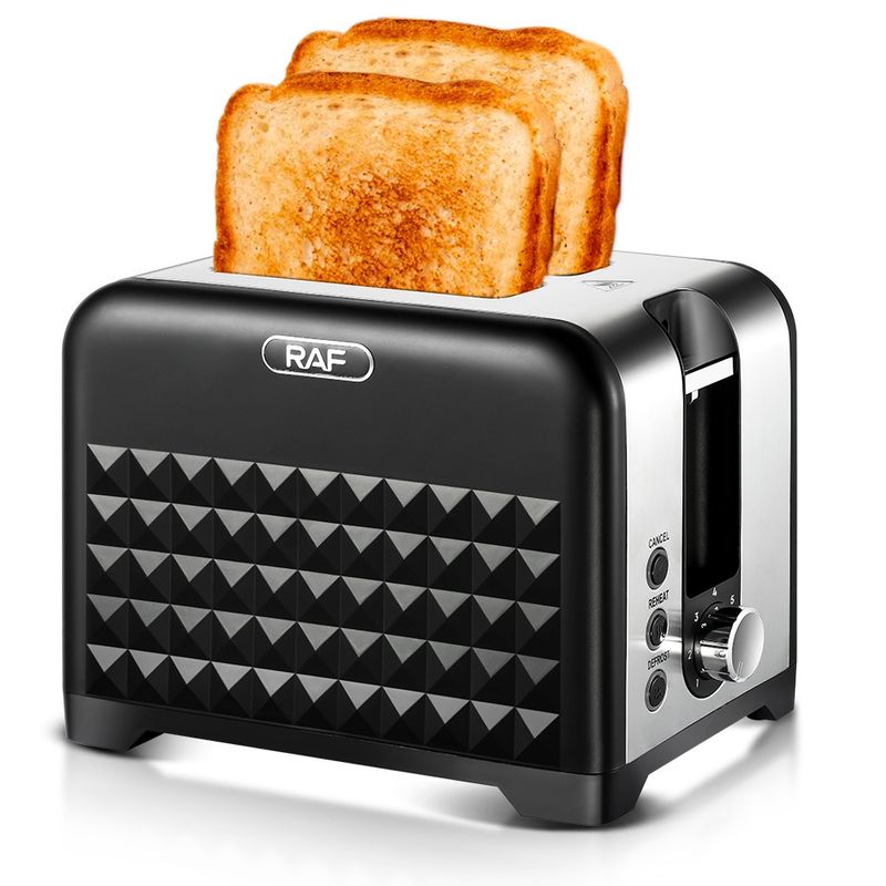 2-Slice Sandwich Toaster, Multifunction Breakfast Maker With Panini Press, Egg Poacher, EU Plug, 700W, Non-Stick Plates, Indicator Lights, Cool Touch_voghion.com