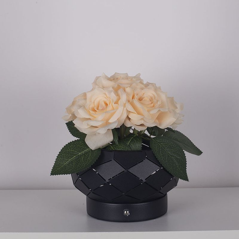 Piccola luce notturna da scrivania a forma di rosa, lampada da comodino in stile ins, regalo creativo, decorazione d'atmosfera, sensazione di alta qualità_voghion.com