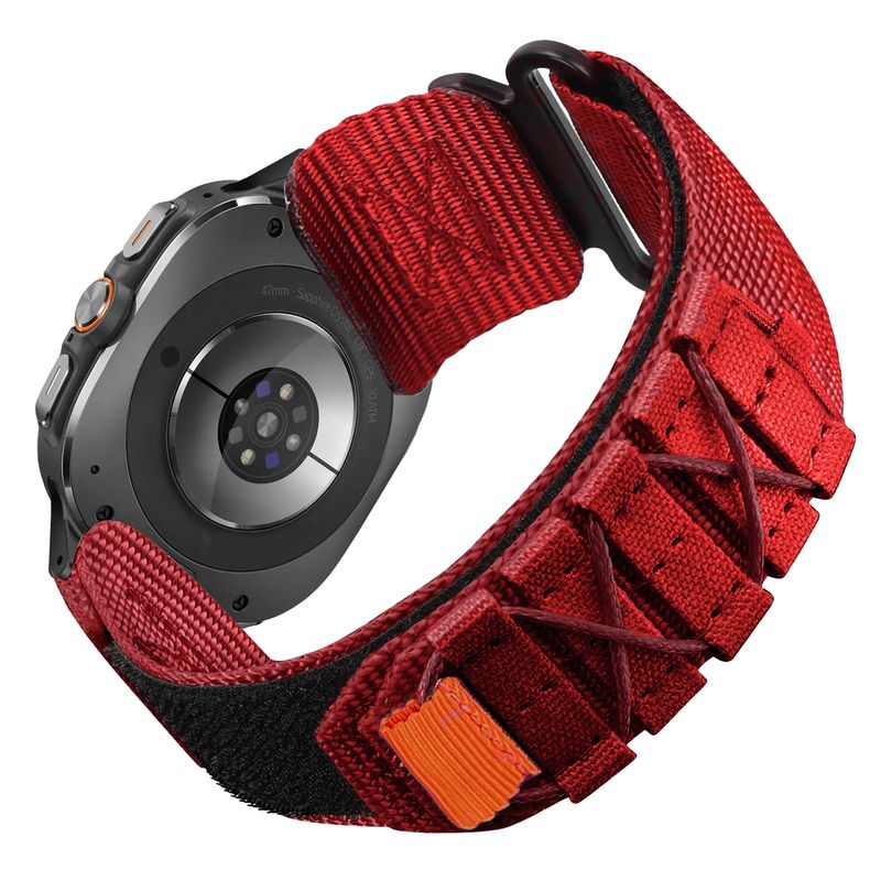 Curea țesută din nailon cu buclă pentru sporturi în aer liber, potrivită pentru Samsung Galaxy Watch7 Ultra, 47 mm_voghion.com