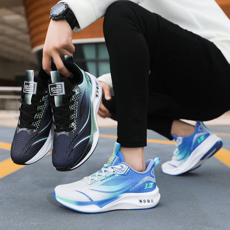 Sports Trendy New Spring Color Block Breathable Men's Dad Running Shoes_voghion.com