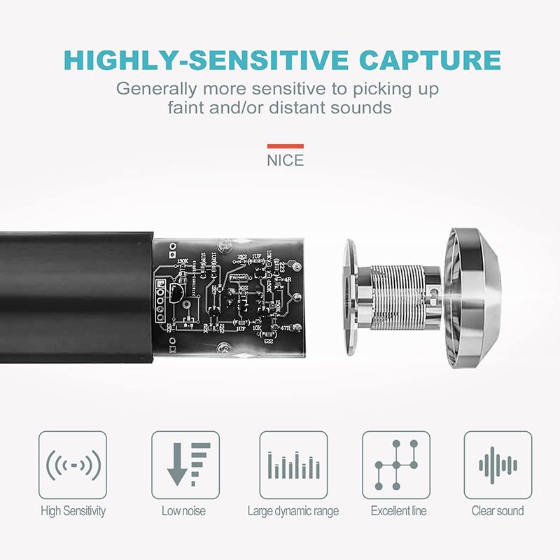 Pacchetto microfono a condensatore da tavolo con mixer audio per webcast, registrazione in studio dal vivo, canto, trasmissione_voghion.com