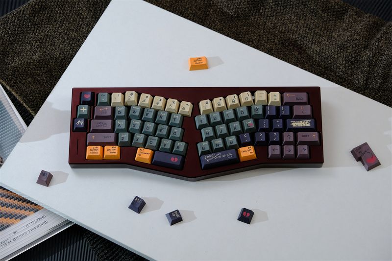 Sublimation Love Story PBT Drunk Deer Key Cap_voghion.com