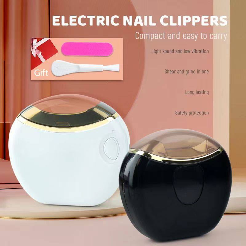 Elektrischer Nagelknipser, Haushaltsautomatischer Nagelpolierer, Kinder und Erwachsene, tragbarer Anti-Clip-Nagelknipser, multifunktionaler Nagellack_voghion.com