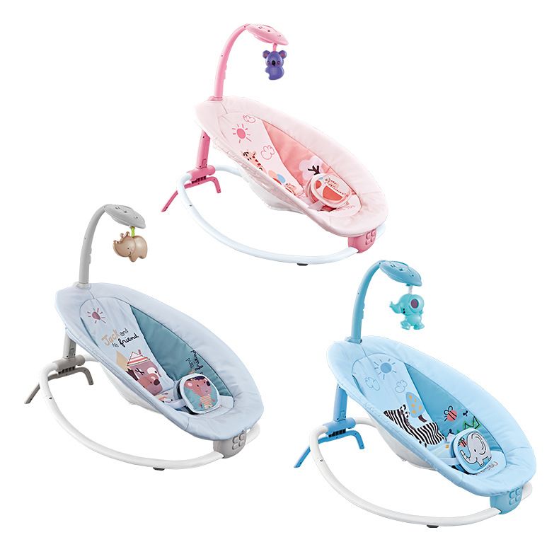 Mecedora plegable multifuncional para bebé, asiento vibratorio musical para bebé, cuna para recién nacidos, silla reclinable relajante ajustable con proyección_voghion.com