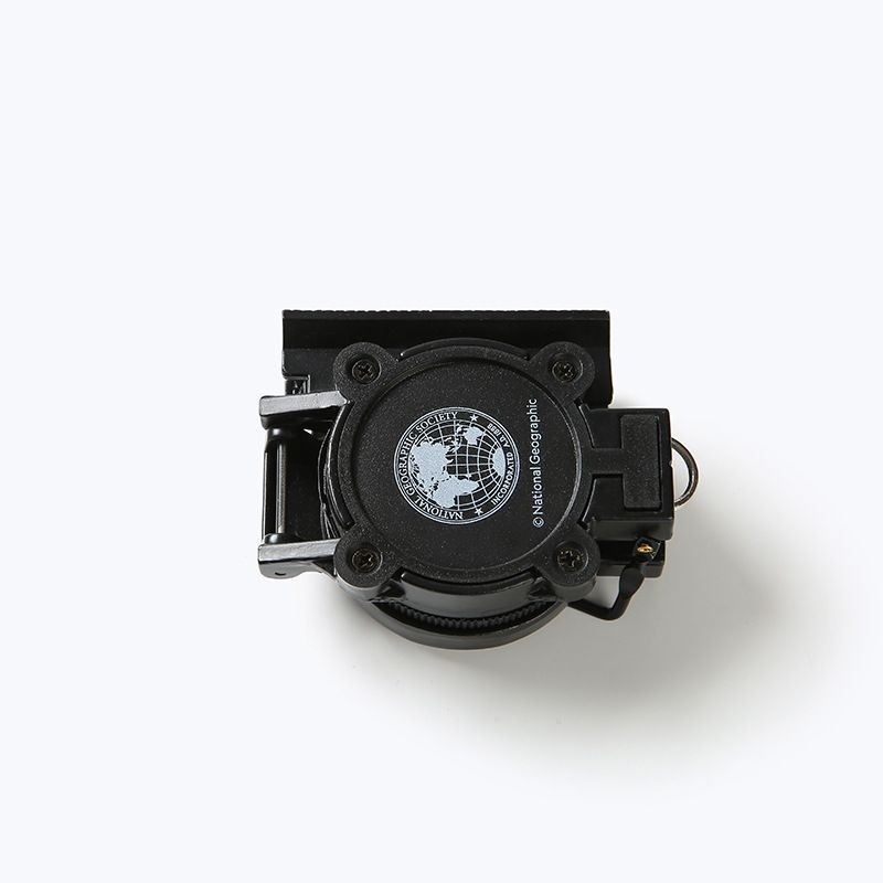 Brújula multifuncional de aleación de aluminio con tapa abatible estilo americano para senderismo y acampada, equipo para exteriores._voghion.com