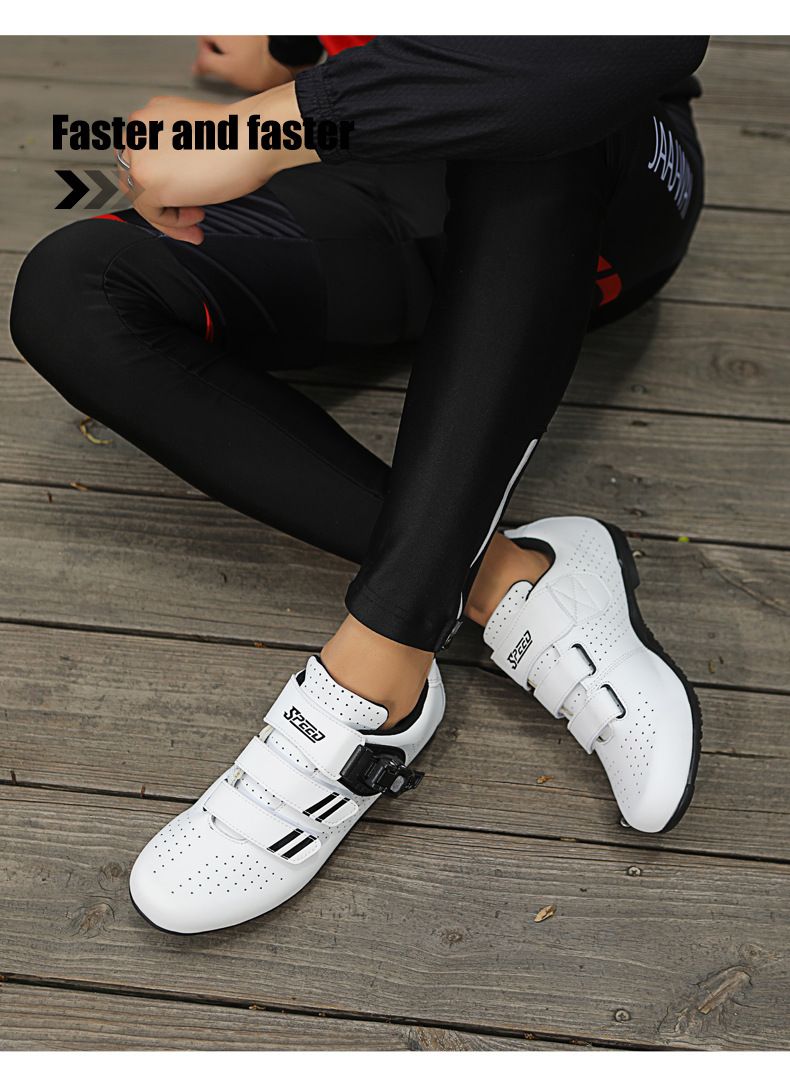 Forår og sommer Mountainbike-låsesko Herre- og damesko til landevejscykler med låsesko Dynamiske cykelsko med hård bund Cykelsko med bred bund_voghion.com