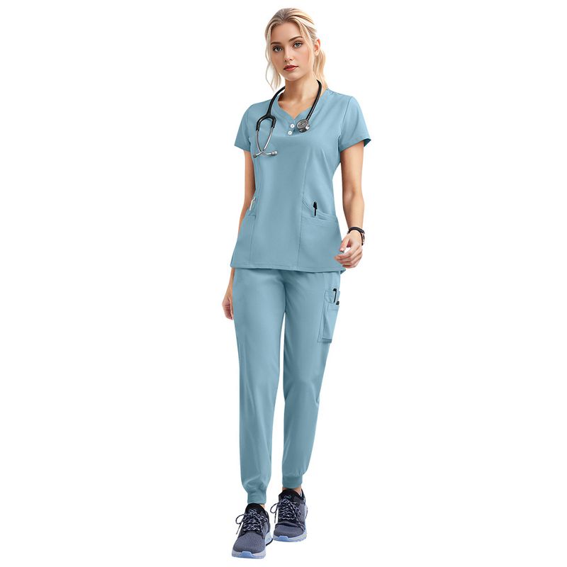 Prezzo all'ingrosso medico infermiere camici set uniformi mediche donne jogger set accessori ospedalieri sala operatoria abbigliamento da lavoro chirurgico_voghion.com