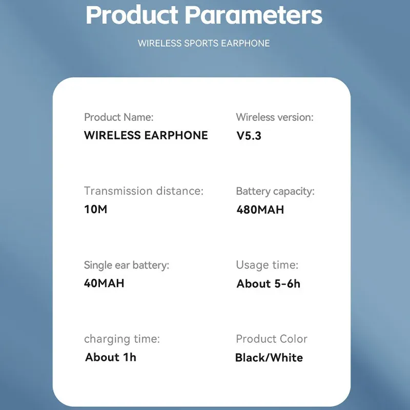 New Model Wireless Earbuds Bluetooth Headset Charging Earphones Bone Conduction Headphones Sport With Mic Free_voghion.com