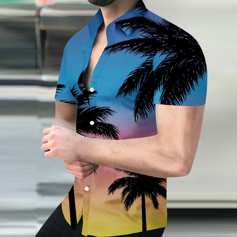 Poletna nova moška majica s kratkimi rokavi s 3D digitalnim tiskom in večjo velikostjo za prosti čas_voghion.com