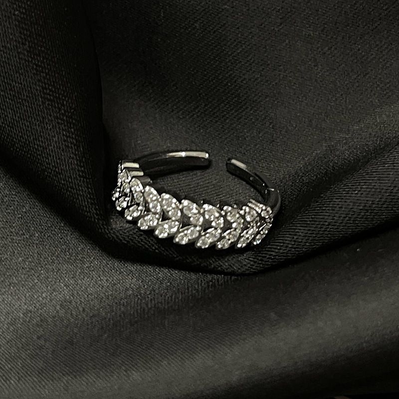 New Cuban Chain Inlaid Zircon Full Diamond Open End With Liht Luxury Hih Quality, Small And Medium Desin, Stacked_voghion.com