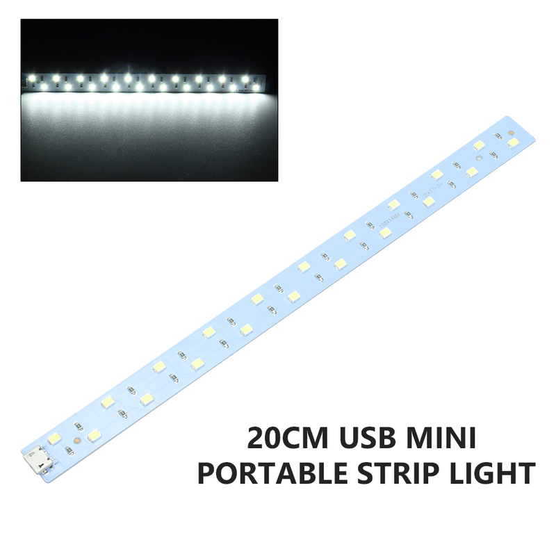 5pcs 20Cm Led Strip Bar Light 6500k Cool White Replacement Usb Led Light Portable For Mini Photo Studio Box Photo Accessories_voghion.com