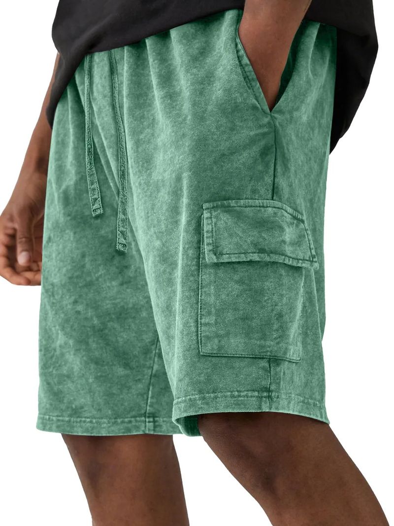 Herren Vintage Cargo Shorts - Lässige Sommershorts aus Baumwolle mit mehreren Taschen, bequem und stylisch, S-4XL_voghion.com