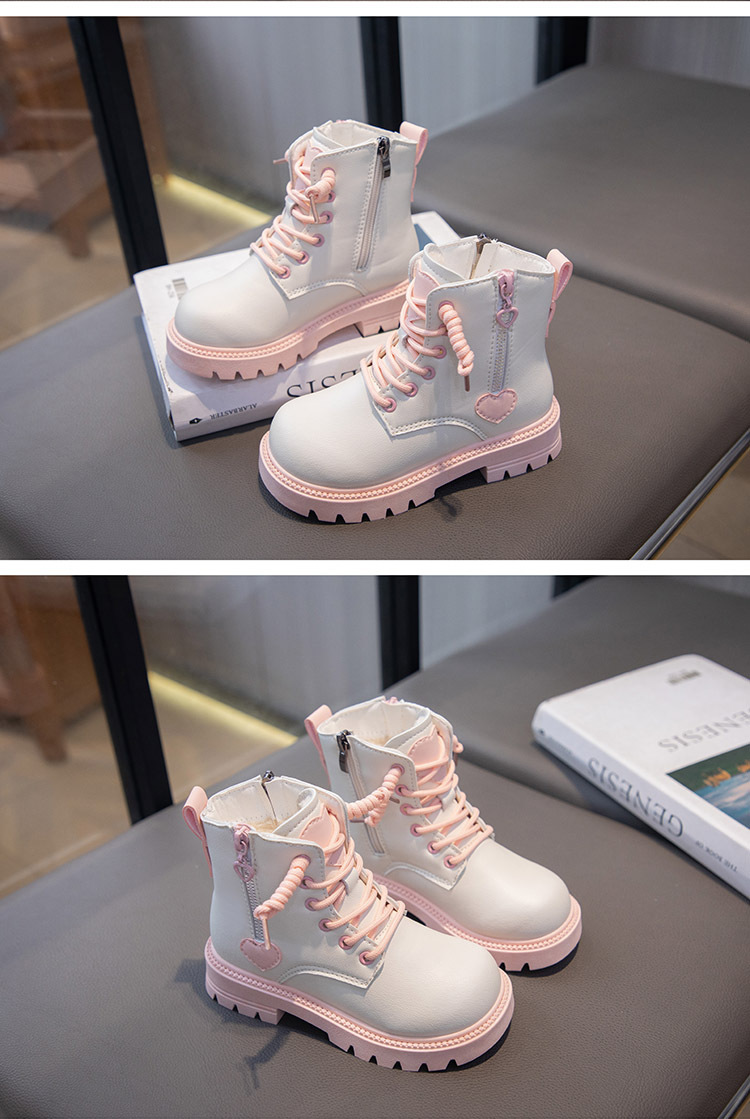 Martin – bottes courtes en peluche pour fille, chaussures en coton et peluche, à la mode, nouvelle collection automne et hiver 2023_voghion.com