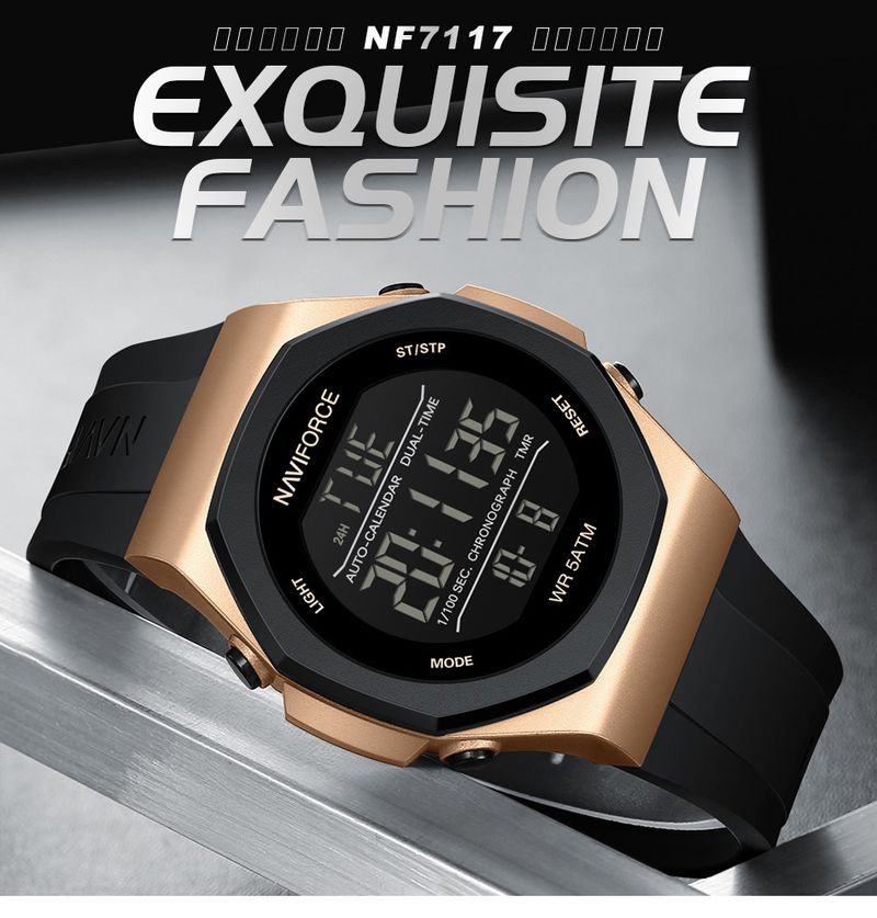 Montres de haute qualité pour homme, étanches à 50 m, bracelet en silicone, nouveau style, montres-bracelets électroniques lumineuses_voghion.com