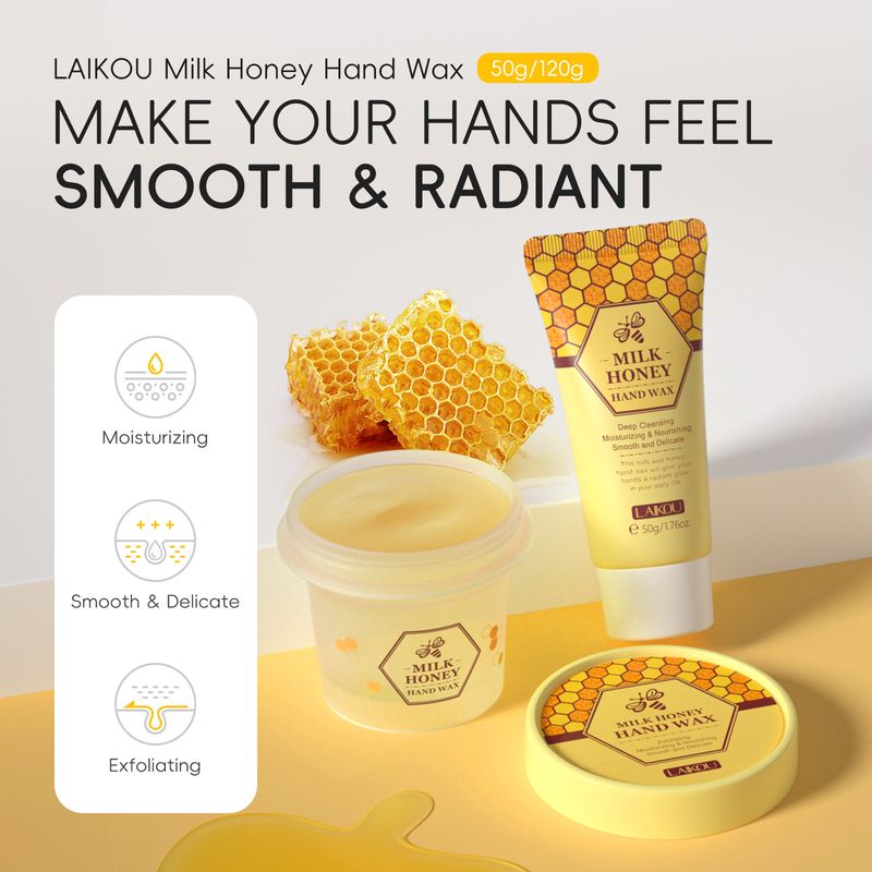 LAIKOU Honigmilch-Handwachs 50g Handmaske Feuchtigkeitsspendend Herbst und Winter_voghion.com