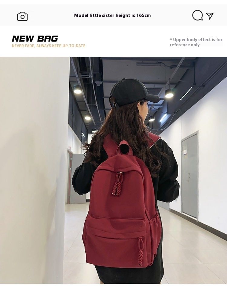 Zainetto studentesse, stile Instagram, versione coreana minimalista, zaino junior casual, grande capacità,_voghion.com