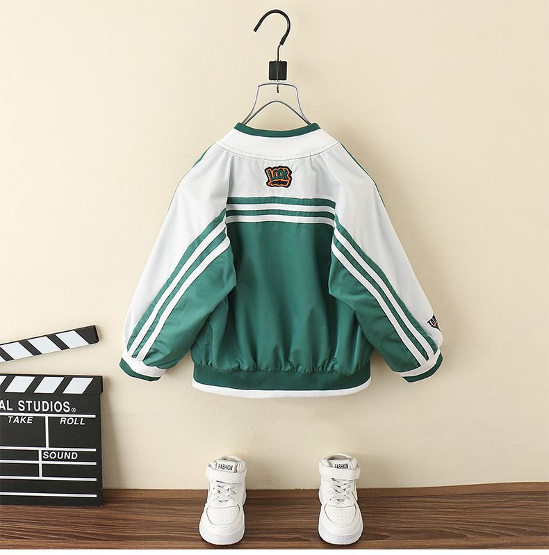 Giacca primaverile elegante per bambini, modello baseball e autunno 2025, nuova e accattivante_voghion.com