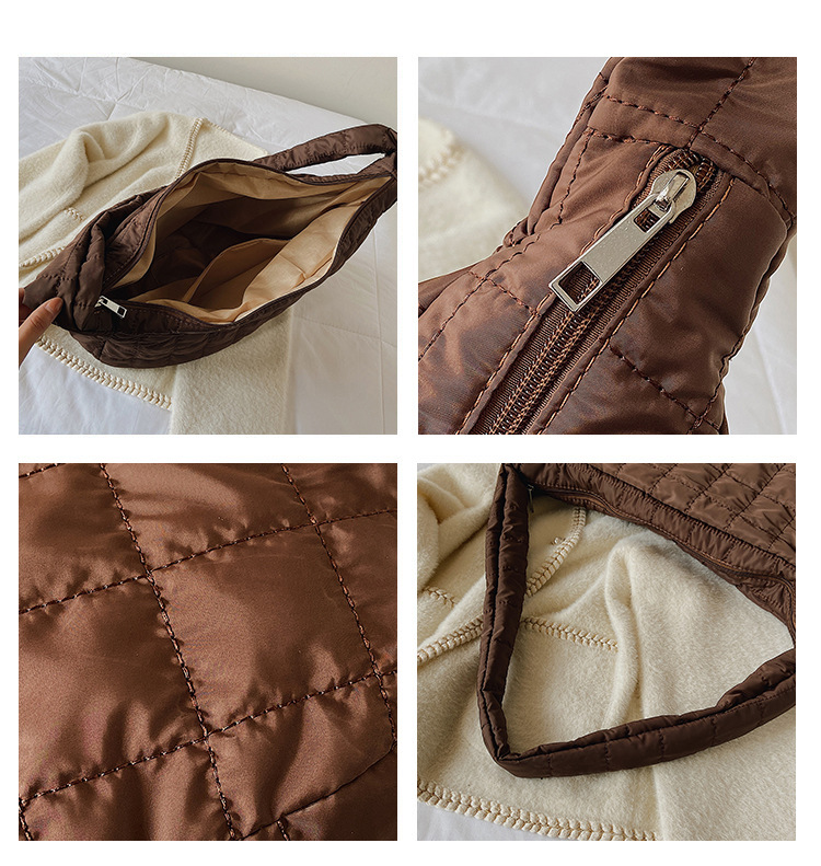 2023 Nuovo Best-seller Leggero Casual All-match Borsa da donna Urbano Semplice Moda Trendy Down Bag Messenger Gnocco Tote Bag_voghion.com