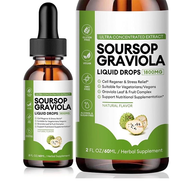 2 Pieces Packed Together Foreign Trade Cross-Border Export Graviola Liquid Drops Soursop Leaves_voghion.com