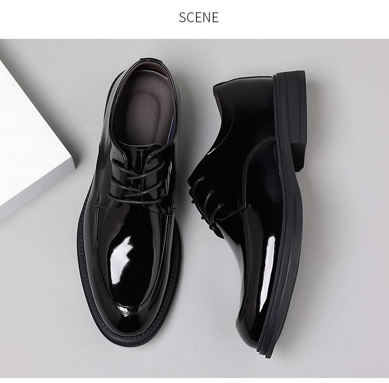 Scarpe da lavoro in pelle primaverili e autunnali, con testa rotonda, antiscivolo, resistenti all'usura_voghion.com