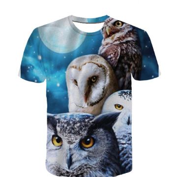 Unbeatable Quality 3D Digital Printed Cat Pet Short Sleeved Loose Casual Adult Men's T-shirt_voghion.com