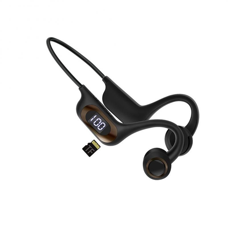 Bone Conduction Earphone Wireless Bluetooth 5.3 Headphone Outdoor Sport Earbud Headset With Mic For Android Ios Support SD Card_voghion.com