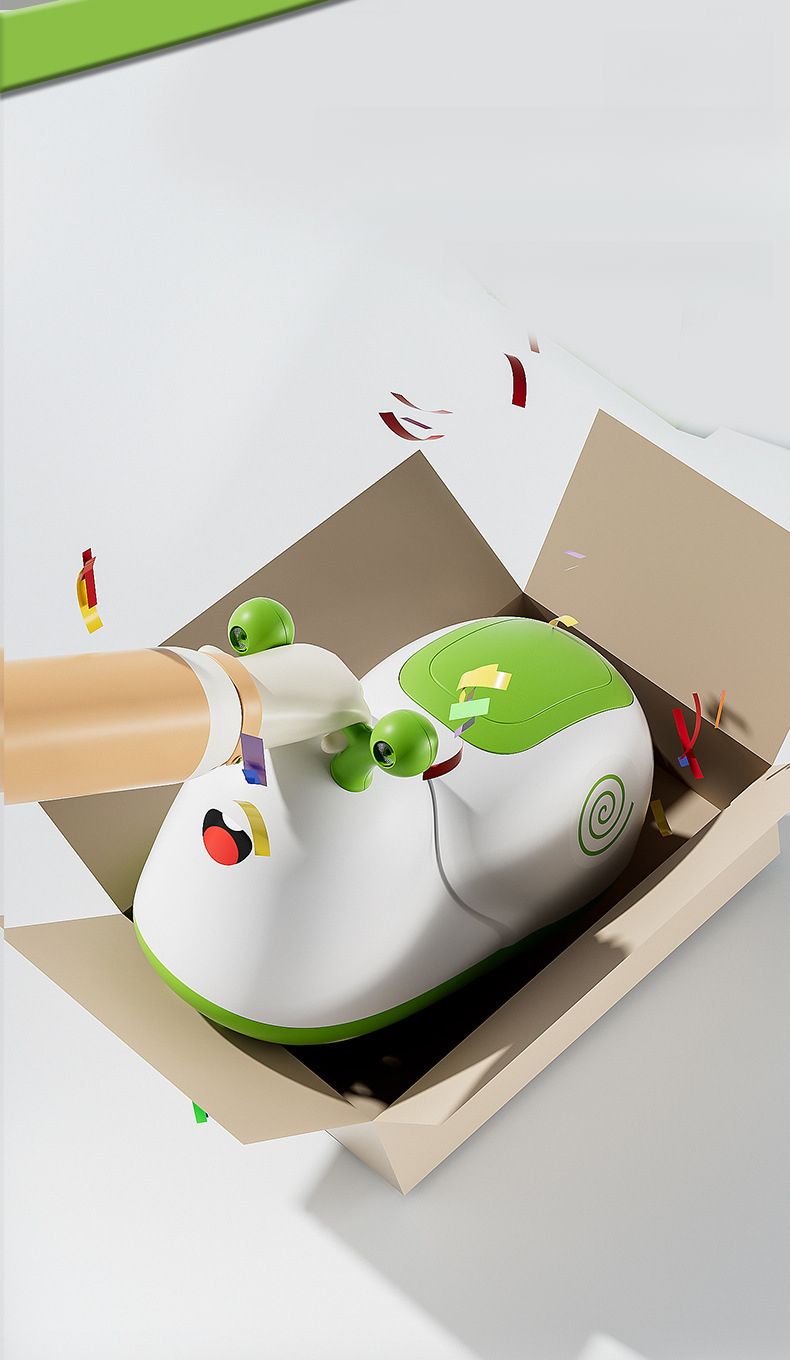Snail per bambini da 1 a 3 anni, Silent Wheel Twist, macchina cavalcabile a forma di arachidi_voghion.com