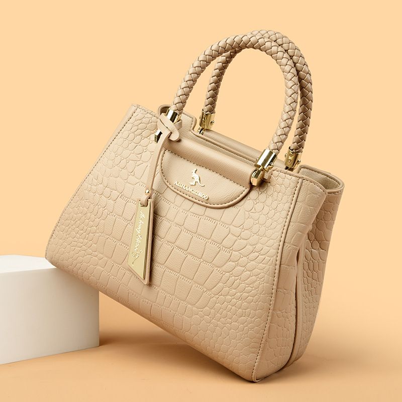 Borsa a mano da donna con motivo a pietra, nuova moda 2024, borsa a tracolla singola_voghion.com