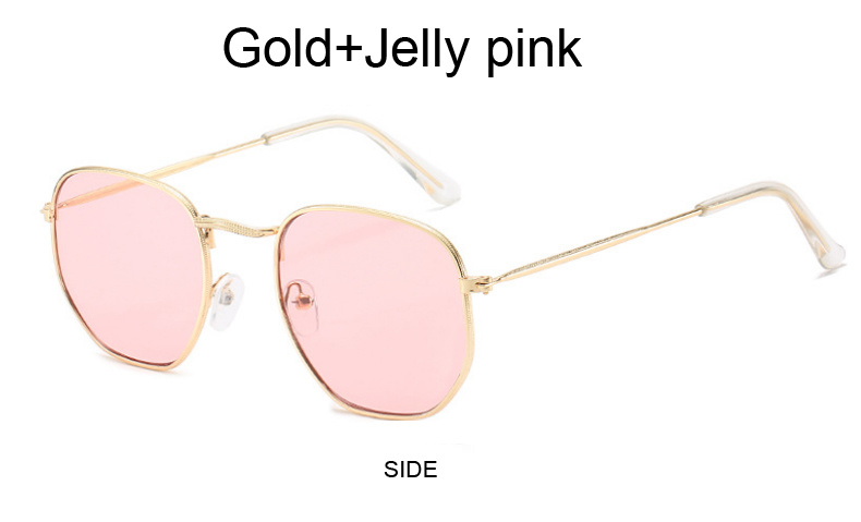 Metall Quadrat Sonnenbrille Frau Vintage Sonnenbrille Weibliche Mode Marke Spiegel Brillen Farbige Linsen Designer Gafas_voghion.com