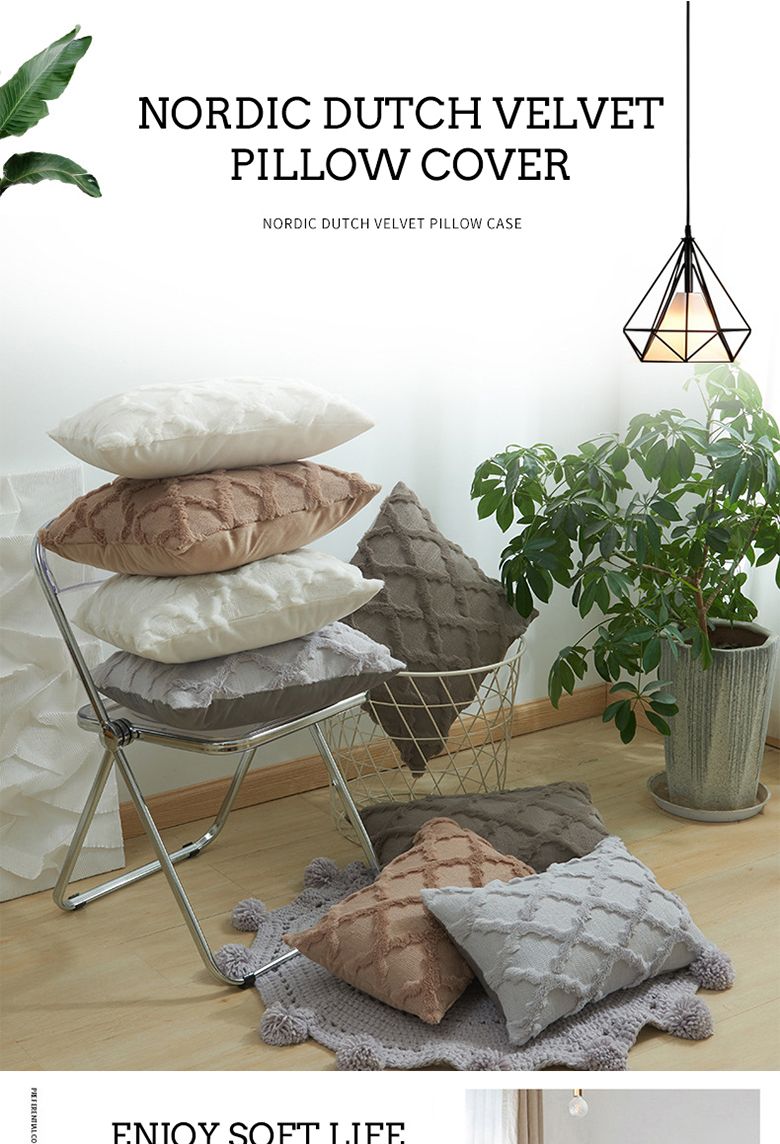 Copricuscino Cuscini decorativi corti in peluche 45x45cm 30x50cm Federe Boho Copricuscino per divano Camera da letto Sedia Arredamento per la casa_voghion.com