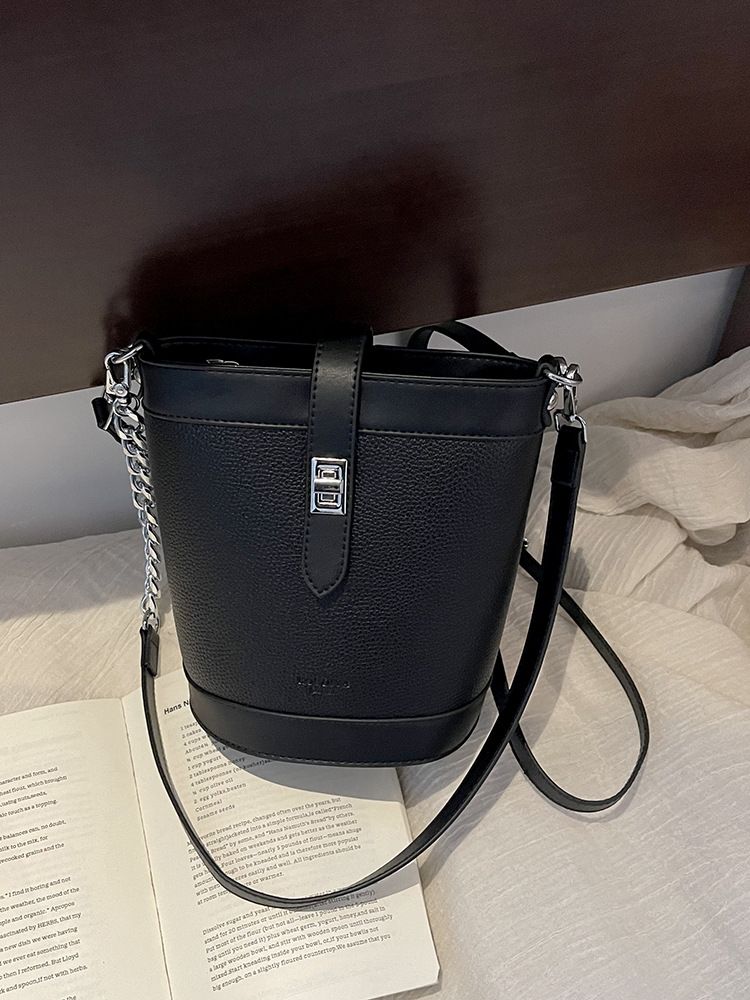 Borsa da viaggio versatile e semplice, in pelle scamosciata color-block, casual, con tracolla, design di nicchia, per donna_voghion.com