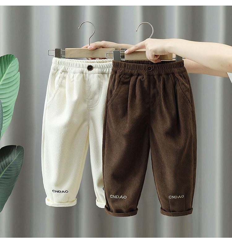 Jongensbroeken Lente- en herfstbroeken voor kinderen Herfstbroeken Babycorduroy broeken_voghion.com