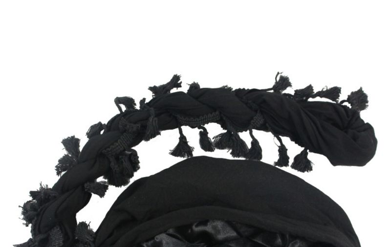 Bonnet unisexe doublé d'étain pour homme, foulard à franges, bonnet personnalisé pour soins capillaires, bonnet à queue torsadée pour femme_voghion.com