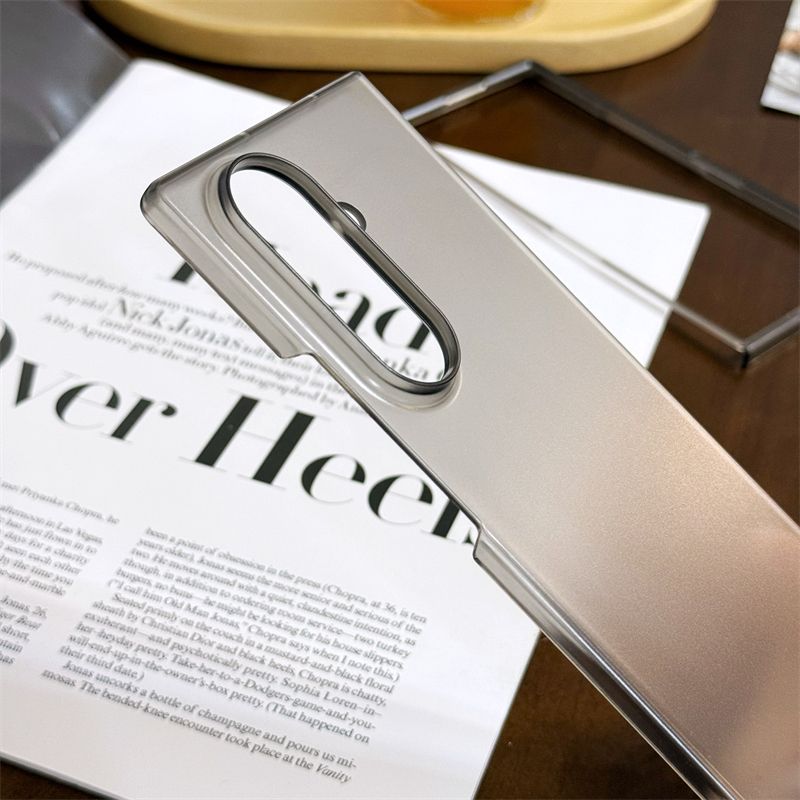Coque de téléphone ultra-fine en polycarbonate mat pour Samsung Galaxy Z Fold 7 6 5 4 3 Fold7 Fold6 - Résistante aux chocs, transparente et rigide_voghion.com