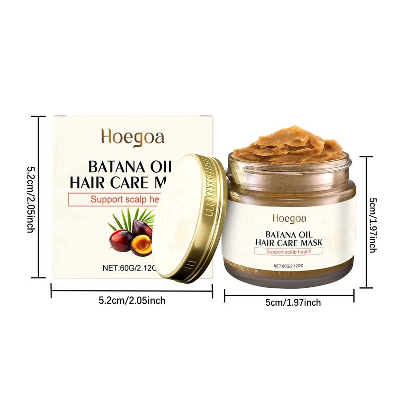 Maschera per capelli Hoegoa Bata Na nutriente, liscia, secca, crespa, rinfrescante, non grassa, leggera e lucente_voghion.com