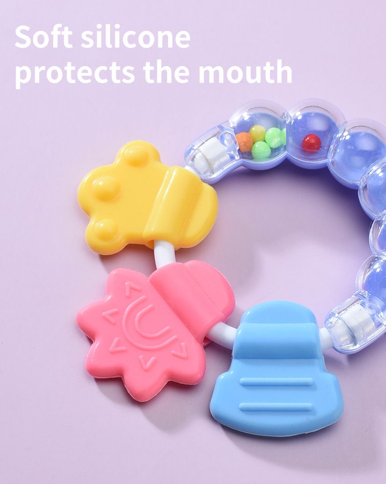 Mor og børn Baby frugt og grøntsags bideringe, silikone bideringe til spædbørn, bideringe, rangle bideringe_voghion.com