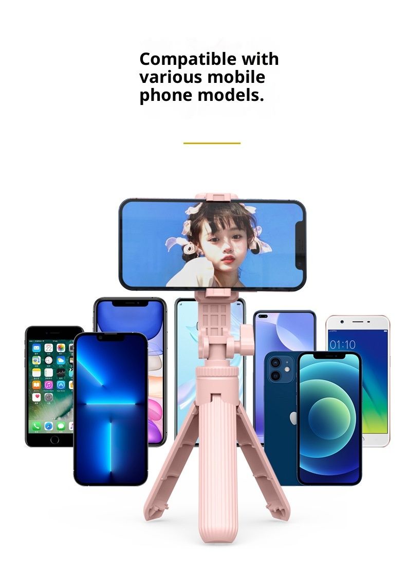 D09 Mini Phone Selfie Live Streaming Stand Foldable Desktop Tripod Portable Influencer Stable Patent Design_voghion.com